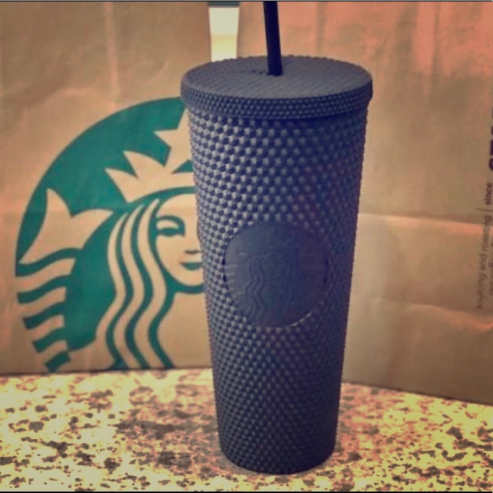 Matte Black Starbucks Tumbler